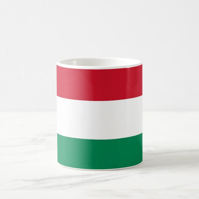 Taza De Café Mug con bandera de Hungría (Centro)
