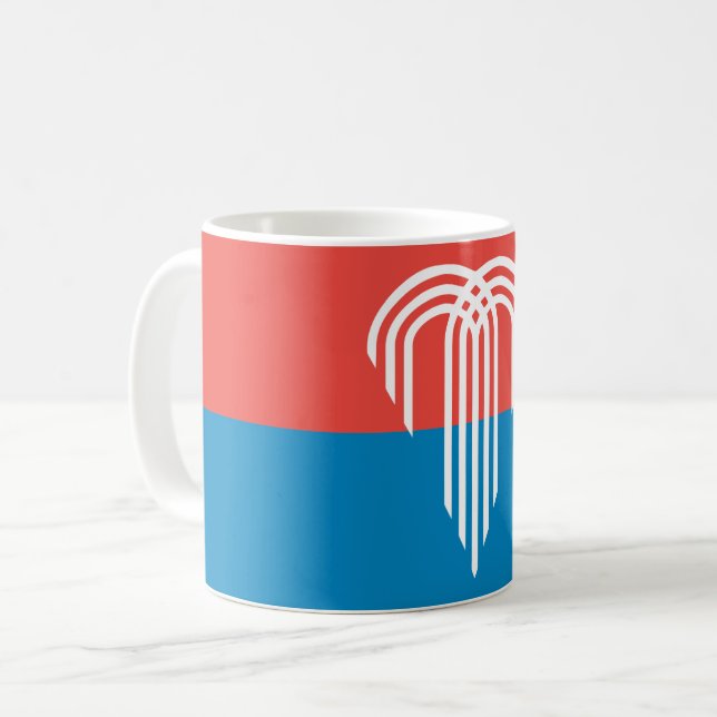 Taza De Café Mug con bandera de Kansas City, Missouri (Anverso izquierdo)