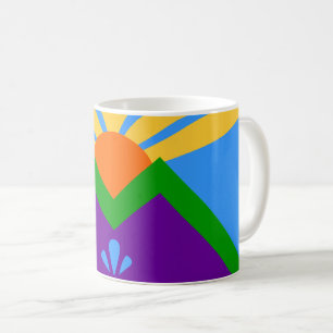 Taza De Café Mug con bandera de Manitou Springs, Colorado