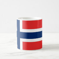 Mug con bandera de Noruega