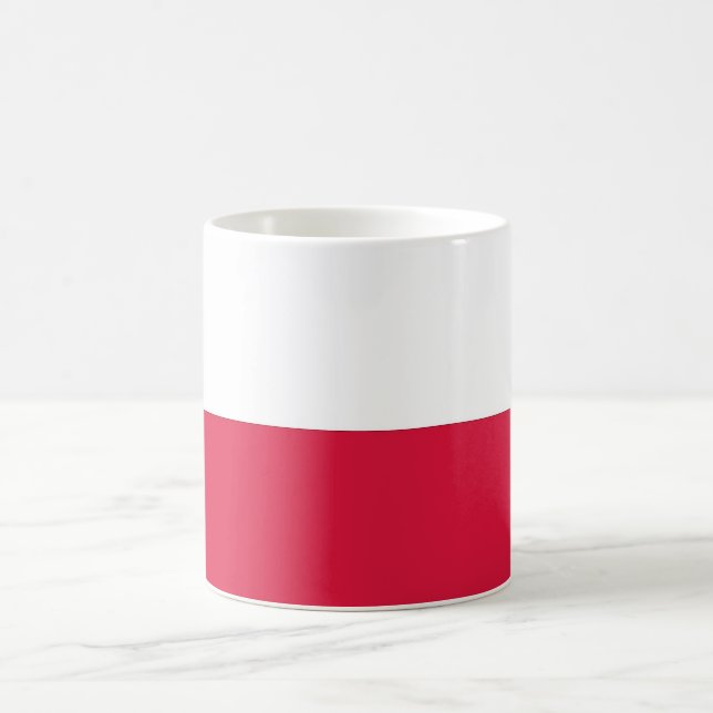 Taza De Café Mug con bandera de Polonia (Centro)