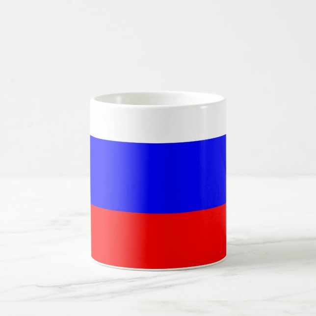 Taza De Café Mug con bandera de Rusia (Centro)