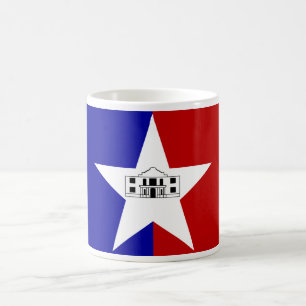 Taza De Café Mug con bandera de San Antonio, Estados Unidos