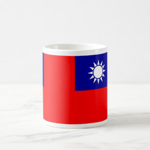 Taza De Café Mug con bandera de Taiwán
