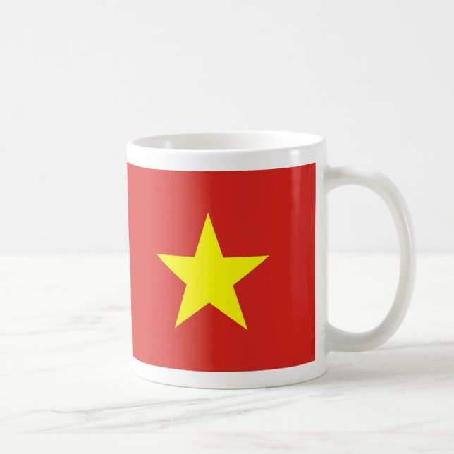 Taza De Café Mug con bandera de Vietnam (Derecha)