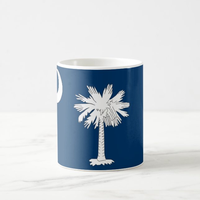Taza De Café Mug con bandera del estado de Carolina del Sur - E (Centro)