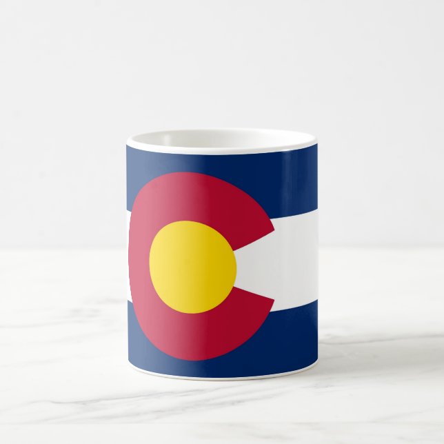 Taza De Café Mug con bandera del estado de Colorado - Estados U (Centro)