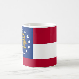 Taza De Café Mug con bandera del estado de Georgia - Estados Un