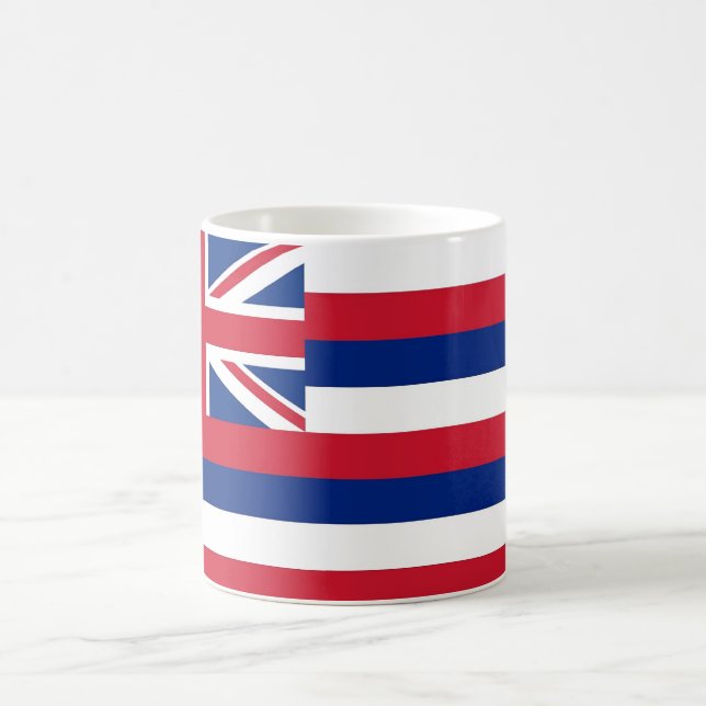 Taza De Café Mug con bandera del estado de Hawaii - Estados Uni (Centro)