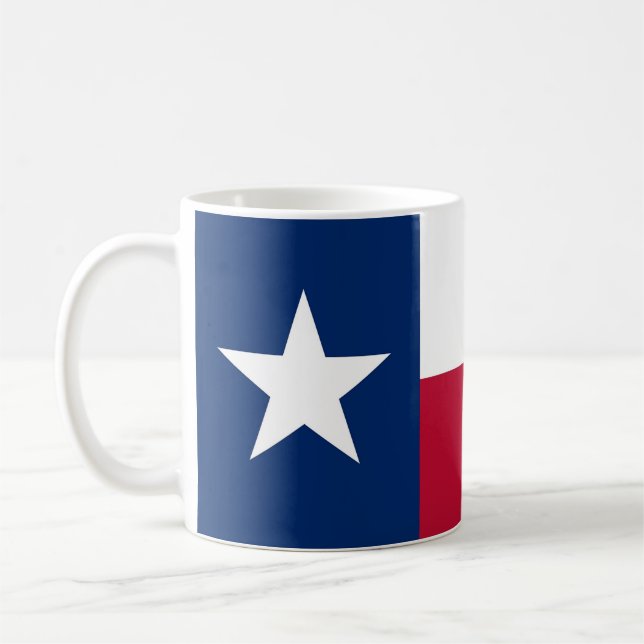 Taza De Café Mug con bandera del estado de Texas - Estados Unid (Izquierda)