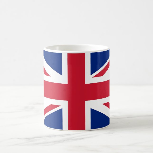 Taza De Café Mug con bandera del Reino Unido (Centro)