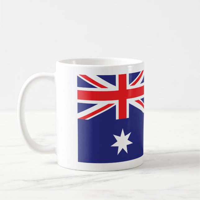 Taza De Café Mug con bandera nacional australiana (Izquierda)