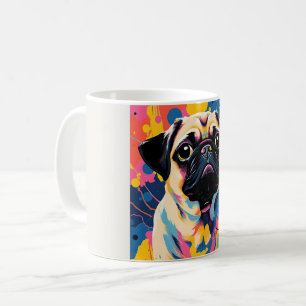 Taza De Café Mug con diseño Pug