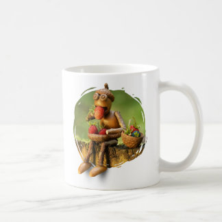 Taza De Café Mug con elfo de bellota en el bosque