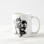 Taza De Café Mug con elfos de bellota<br><div class="desc">Mug con elfos de bellota - en la lectura del retrete y trabajar con el ordenador</div>