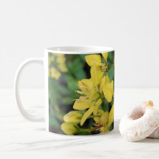 Taza De Café Mug con flores agradables (Con donut)