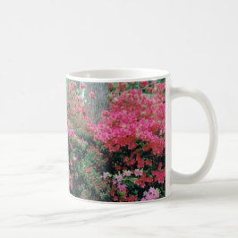 Taza De Café Mug con flores de azalea rosa brillante