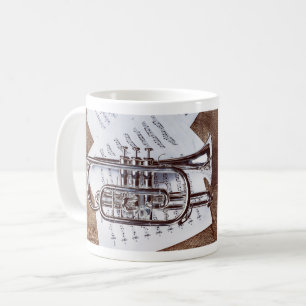Taza De Café Mug con foto de un corneta