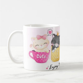 Taza De Café Mug con gato dulce