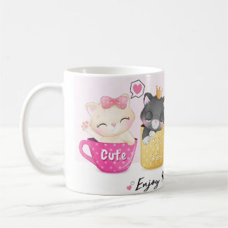Taza De Café Mug con gato dulce