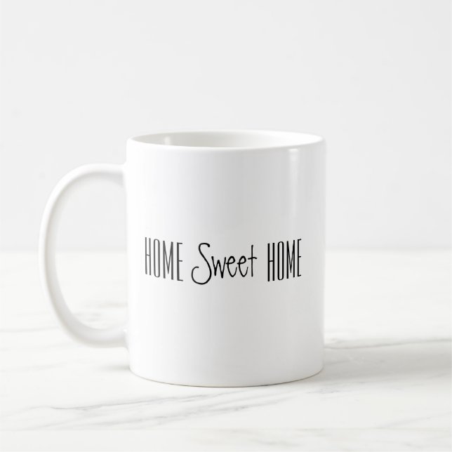 Taza De Café Mug con hogar dulce hogar (Izquierda)
