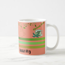 Taza De Café Mug con hojas de té
