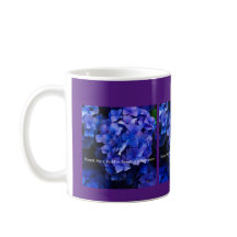 Mug con Hydrangeas Púrpura Háganme un fan