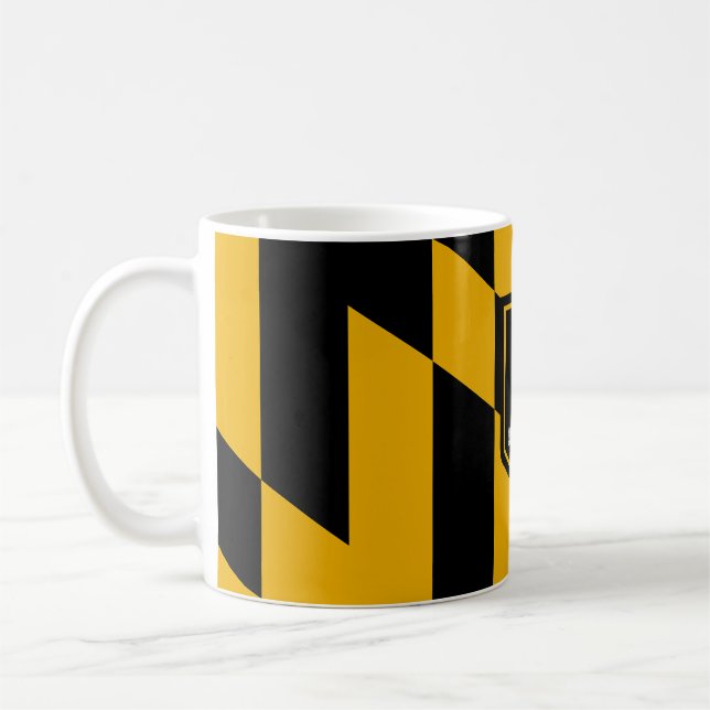 Taza De Café Mug con la bandera de la ciudad de Baltimore, Mary (Izquierda)