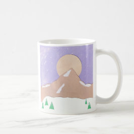 Taza De Café Mug con la montaña nevada
