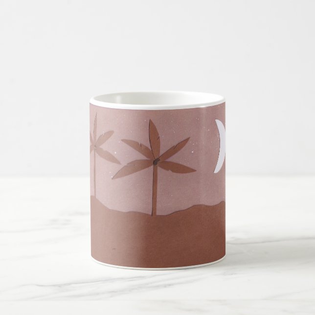 Taza De Café Mug con la montaña nocturna (Centro)