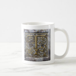 Taza De Café Mug con la "T" inicial