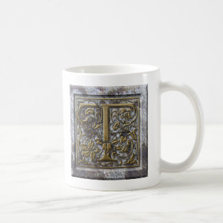 Taza De Café Mug con la "T" inicial