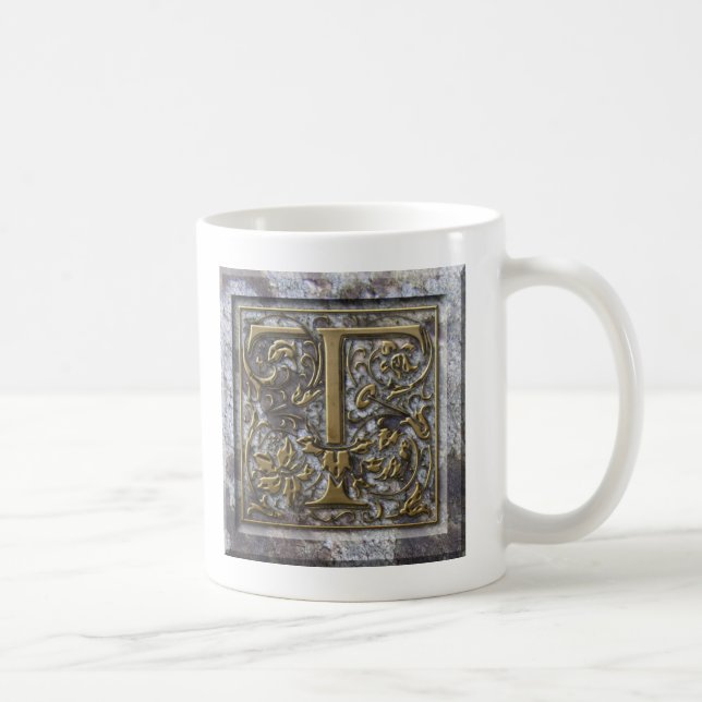 Taza De Café Mug con la "T" inicial (Derecha)