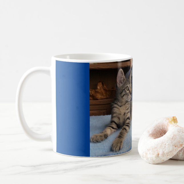 Taza De Café Mug con lindo gatito (Con donut)