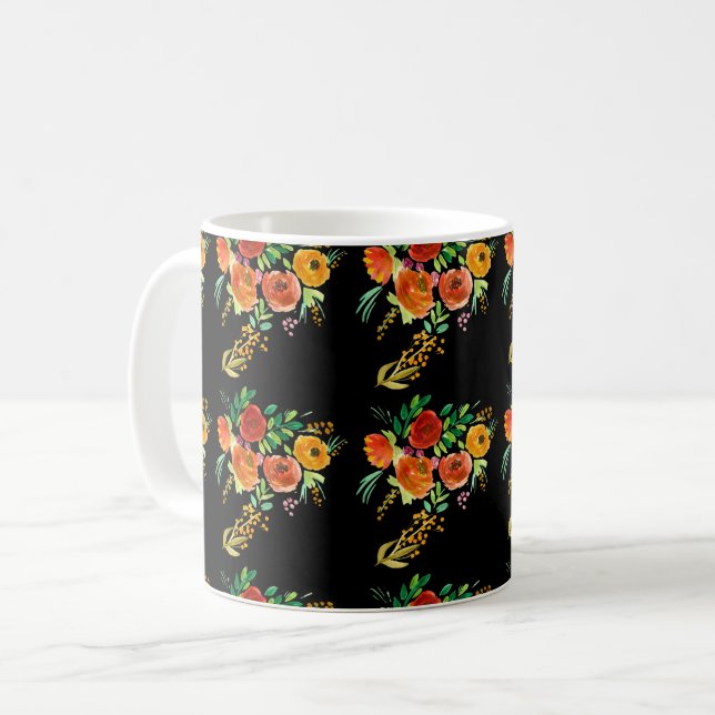 Taza De Café Mug con motivo de verano acuarela (Anverso izquierdo)