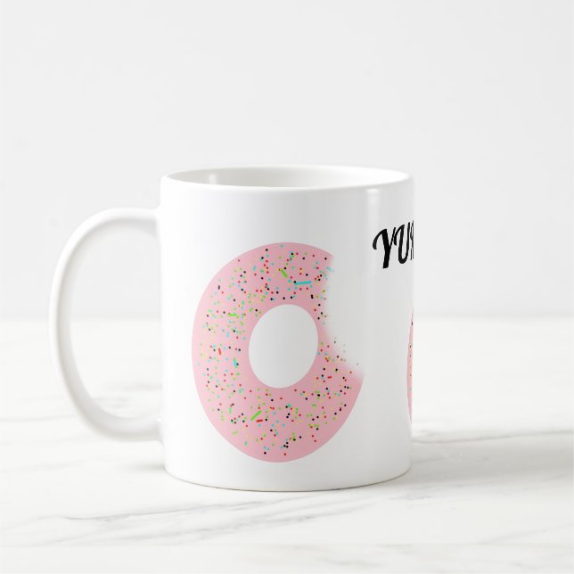 Taza De Café Mug con nueces en ella Yum Yum (Izquierda)