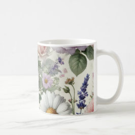 Taza De Café Mug con patrón floral acuarela 3/6