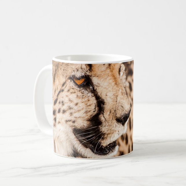 Taza De Café Mug con retrato de chita (Anverso izquierdo)
