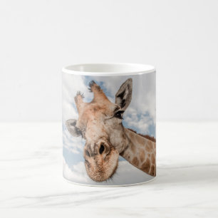 Taza De Café Mug con retrato de Giraffe.