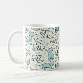 Taza De Café Mug con tema de gato encantador