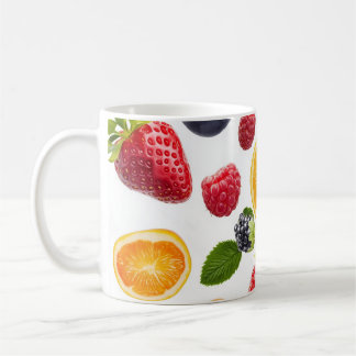 Taza De Café Mug con vibrantes imágenes de frutos