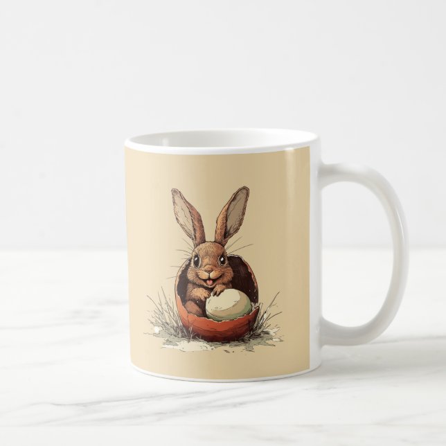 Taza De Café Mug conejo de Pascua - Alegría en cada sip (Derecha)