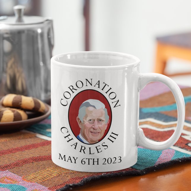 Taza De Café Mug conmemorativo del Rey Carlos III (Subido por el creador)