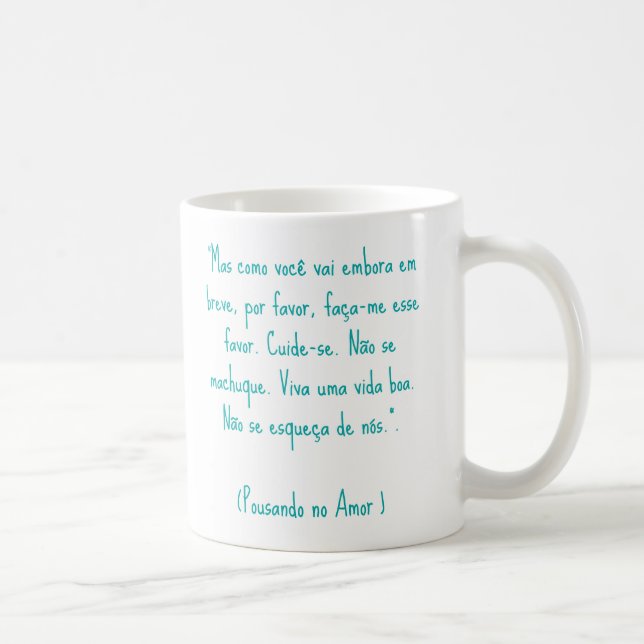 Taza De Café Mug Crash Landing on You (Caneca Pousando no Amor) (Derecha)