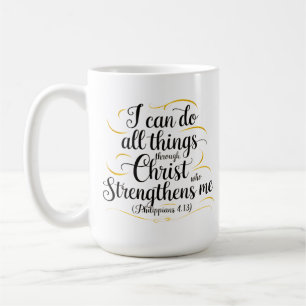 Taza De Café Mug Cristiano - Puedo Hacer Todas Las Cosas - Fili