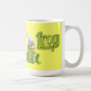 Taza De Café Mug. cruzada de rana cutánea