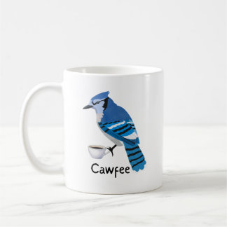 Taza De Café Mug Cute Bird Cawfee, Regalo Coffee Lover,