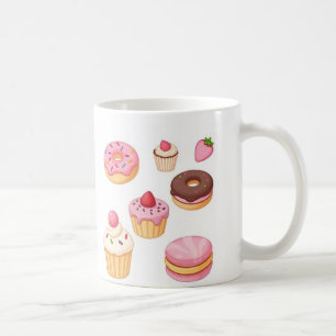 Taza De Café Mug Cute Candy Themed - Adorable Diseño De Comida