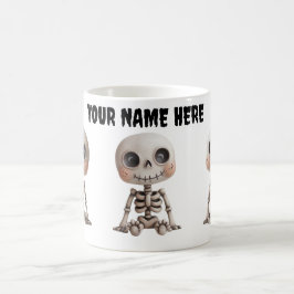 Taza De Café Mug Cute Skeleton Personalizada