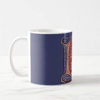 Taza De Café Mug D inicial iluminada